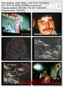 Скачать Uriah Heep - Live From The Byron Era 1973-76 (2004) DVDRip