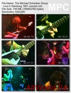 Скачать The Michael Schenker Group - Live in Hamburg (1981) DVDRip