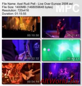 Скачать Axel Rudi Pell - Live Over Europe (2008) (DVDRip)