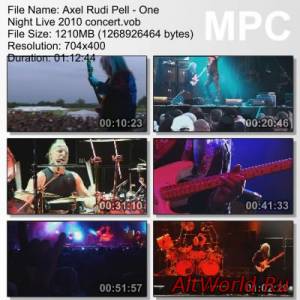 Скачать Axel Rudi Pell - One Night Live (2010) (DVDRip)
