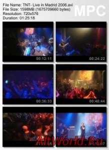 Скачать TNT - Live in Madrid (2006) DVDRip