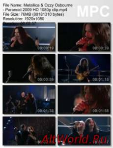 Скачать Metallica & Ozzy Osbourne - Paranoid (2009)